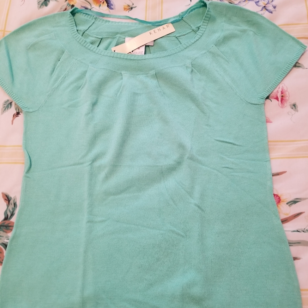 NWT Kenar Ladies Cap Sleeve Lightweight Sweater